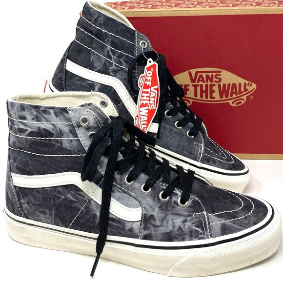 Vans Other - VANS Men Size VN0A4U169FL SK8-HI TAPERED Denim Destroy Gray Canvas Skate Sneaker
